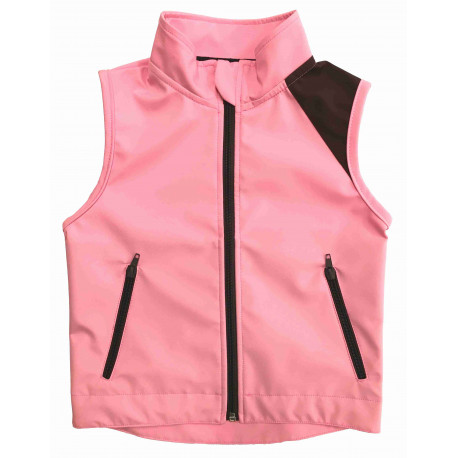 Letní softshell vesta růžová - kód 5165