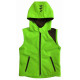 Letní softshell vesta zelená - kód 5166