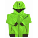Letní softshell bunda zelená - kód 5155 Stojáček i kapuce